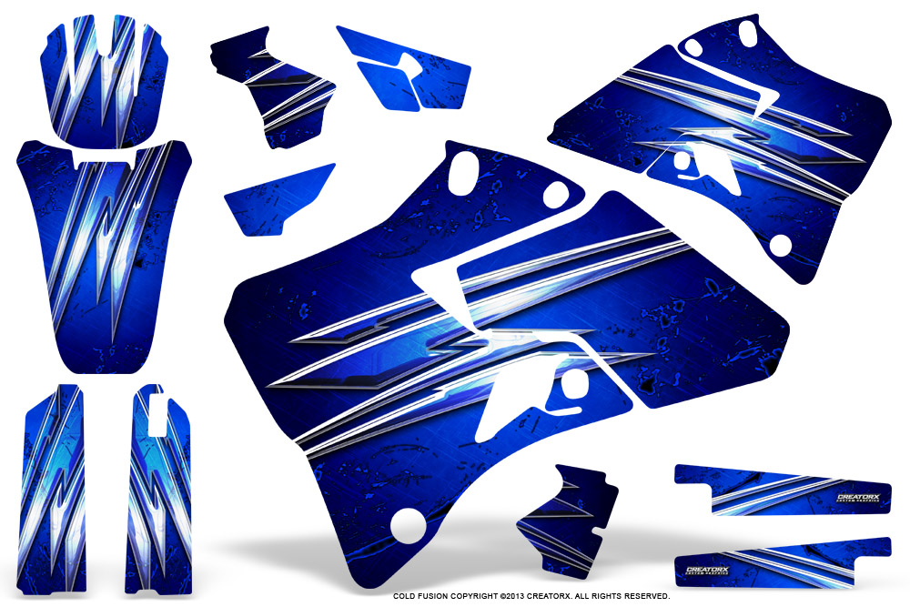 Yamaha YZ 125-250 96-01 Graphics Kit Cold Fusion Blue